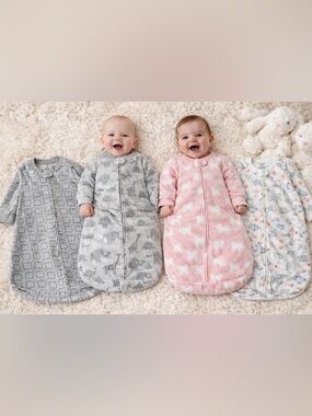 Carter’s 3-6 Month Sleep Sacks Bundle of 4 in Cozy Prints